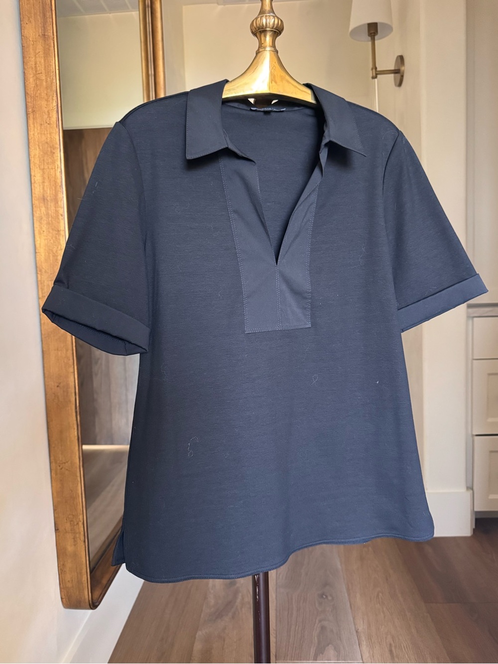 Lafayette 148 New York new top no tags black